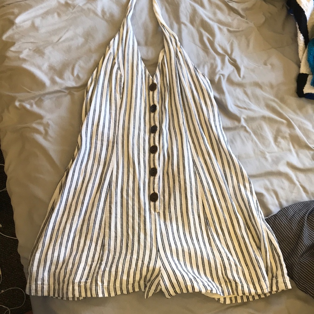striped romper